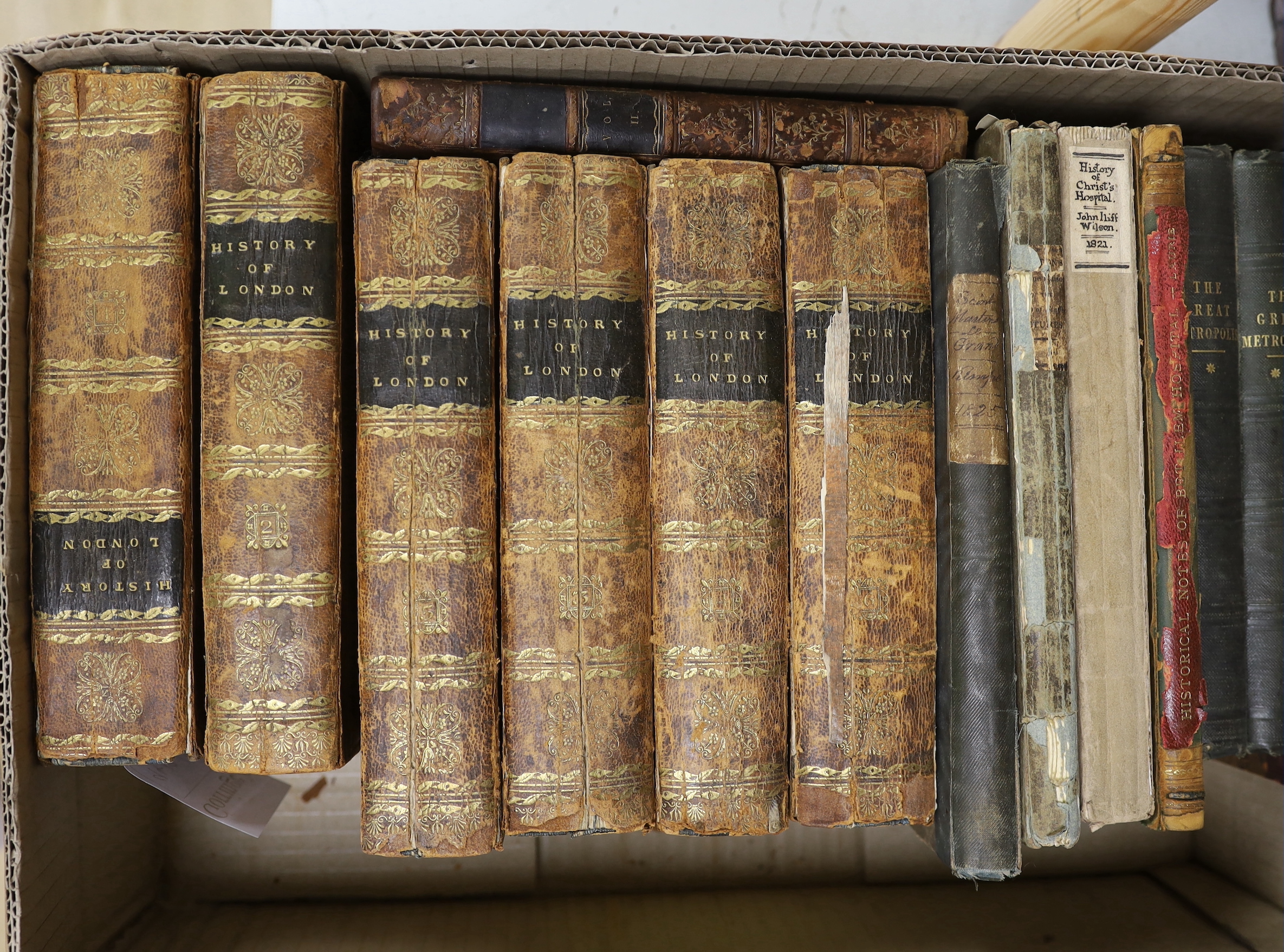 [Pugh, Edward.] ‘David Hughson’- London: Being an Accurate History and Description of the British Metropolis and Its Neighbourhood, to Thirty Miles Extent, 6 vols., 98 engraved plates including 15 folding, woodcut illust